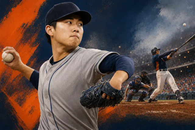 Kai‑Wei Teng pitching for the Houston Astros during a game against the Texas Rangers