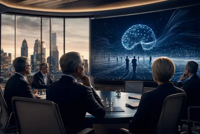 Illustration of SAP’s enterprise AI strategy and leadership shift