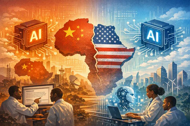 What is driving the growing adoption of Chinese AI models in Africa, how do they compare to American models in terms of cost and performance