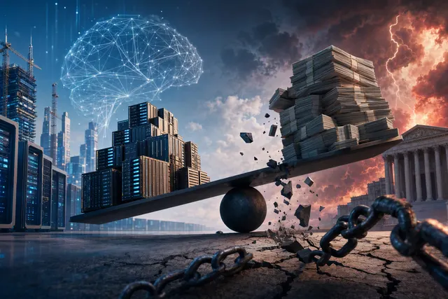 What warnings did Michael Burry, Ray Dalio, and Temasek CIO Rohit Sipahimalani issue in October 2026 about the debt financed AI boom and mar