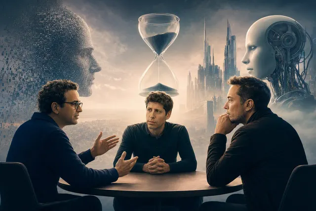 What happened when Anthropic CEO Dario Amodei, OpenAI CEO Sam Altman, and xAI founder Elon Musk jointly called for slowing frontier AI devel