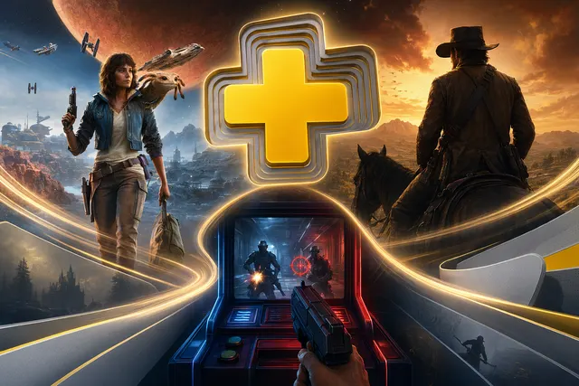 PlayStation Plus Extra and Premium May 2026 game catalog lineup including Star Wars Outlaws and Red Dead Redemption 2