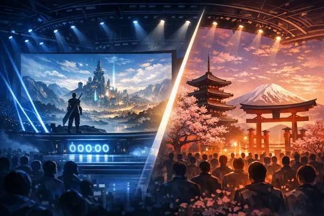 Stylized editorial illustration of PlayStation’s September 3 State of Play double feature and Final Fantasy VII Revelation