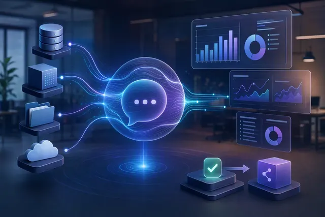 Illustration representing OpenAI’s Data agent for governed business analytics in ChatGPT Work