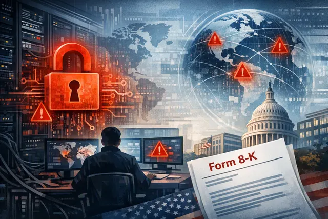 Illustration of a global medical-device company responding to a cybersecurity disruption