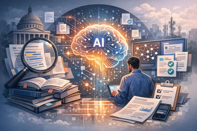 Conceptual visualization of Google's AlphaEvolve AI optimization agent with neural network and evolutionary algorithm motifs.