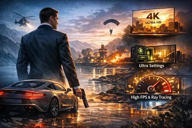 007 First Light performance targets and console mode comparison across PS5, Xbox Series X, and PC ahead of its May 2026 launch