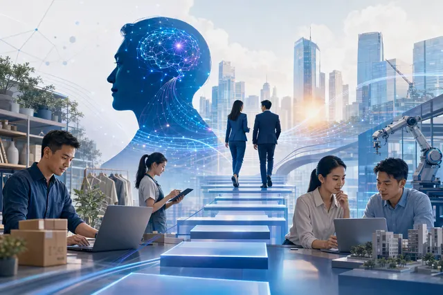 Illustrative image representing small businesses exploring practical AI adoption.