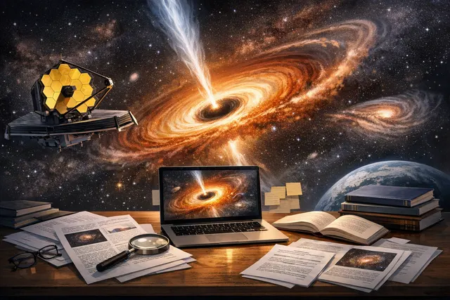 Artist's visualization of gas filaments feeding the circumnuclear disk around the supermassive black hole at the center of galaxy NGC 4696