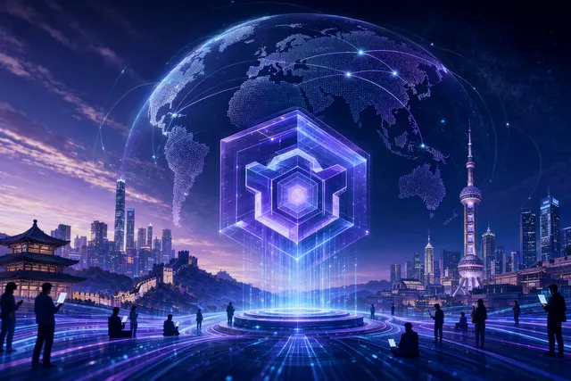 Illustration representing Alibaba’s Qwen AI models becoming the most downloaded open‑source AI system globally