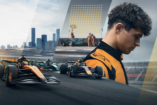Editorial illustration of Formula 1 cars during a Virtual Safety Car at the Madrid Madring circuit