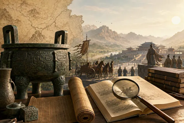 Illustration representing the Zhou dynasty in ancient China