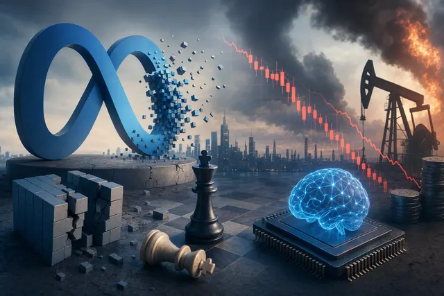 Illustrative image representing investor concern about funding AI infrastructure and technology-market volatility