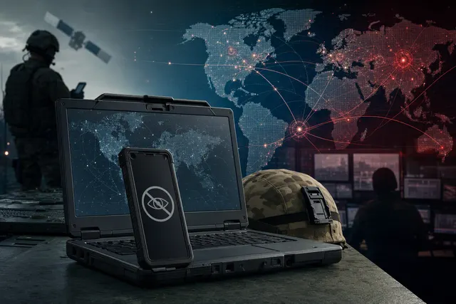 Illustration of mobile-device location tracking and U.S. military operational security
