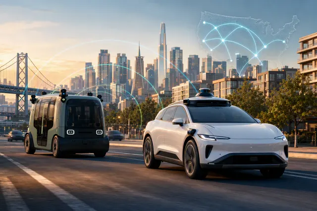 What did Amazon’s Zoox and Alphabet’s Waymo announce on September 1, 2026, about expanding their U.S. driverless ride hailing services—inclu
