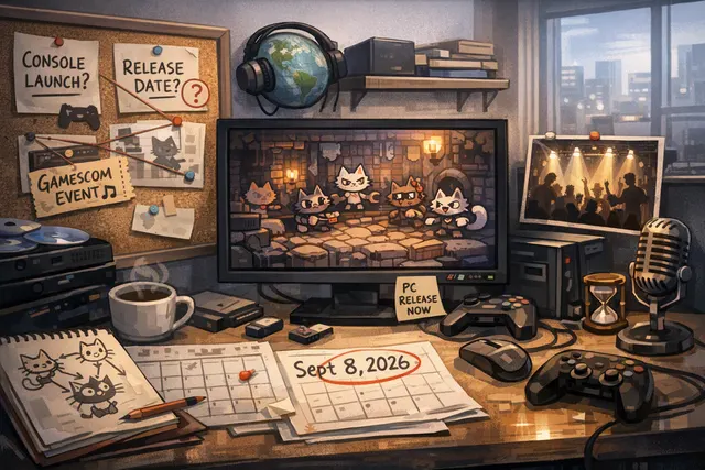 Stylized mutant cats assembled as a tactical battle squad in a dark fantasy game world