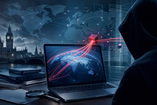 Illustration representing a compromised third-party script targeting logged-in Polymarket trading sessions