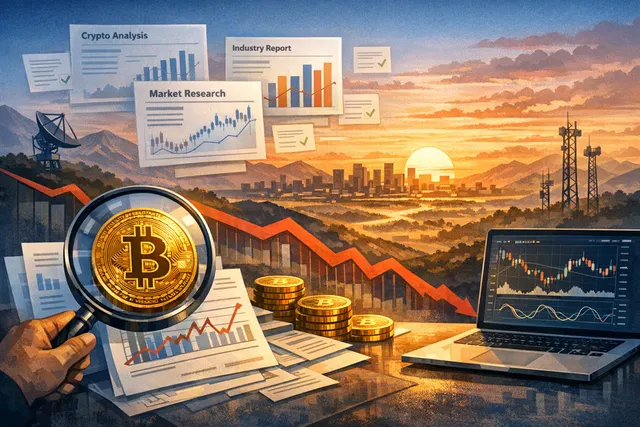 Bitcoin price chart with on-chain metrics overlay showing bear market indicators and cycle bottom analysis for 2026