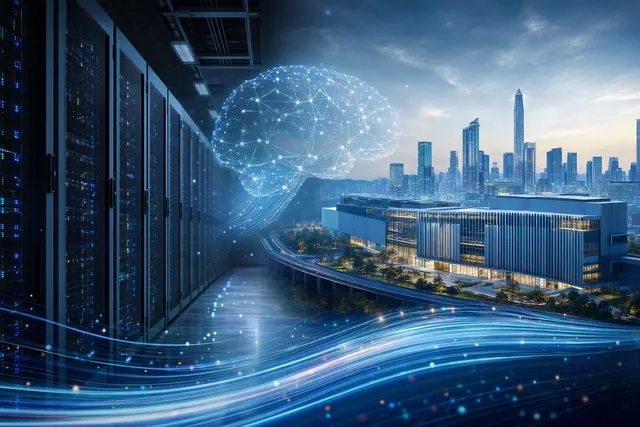 Illustrative image of large-scale AI computing infrastructure.