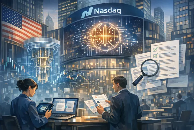 Search & fact check with cited sources for What were the key details of IQM Quantum Computers' Nasdaq debut as the first European quantum co