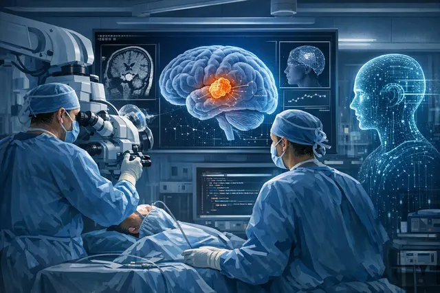 What happened in the world’s first real time AI guided brain tumor removal at London’s National Hospital for Neurology and Neurosurgery—incl