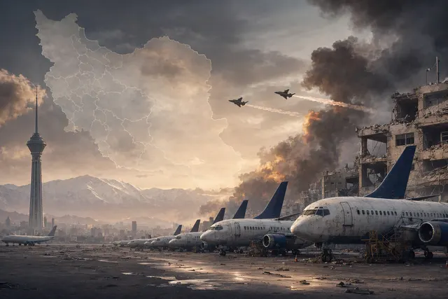 Illustration representing Iran’s passenger-aircraft fleet shortage