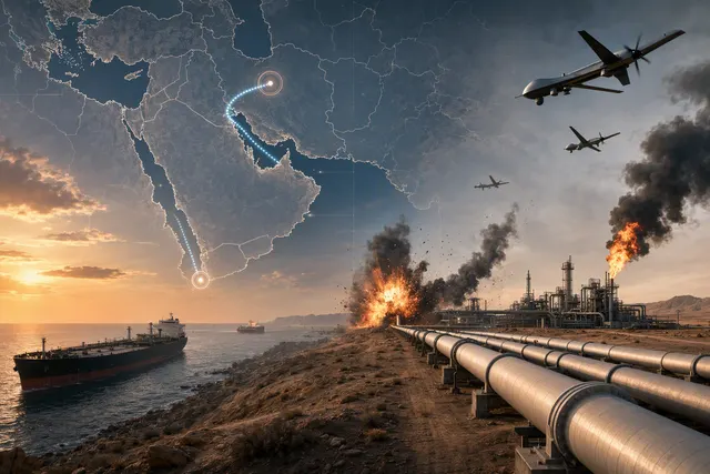How did the September 10 drone attacks launched from Iraq against Saudi Arabia’s roughly 1,200 kilometer, 7 million barrel per day East West