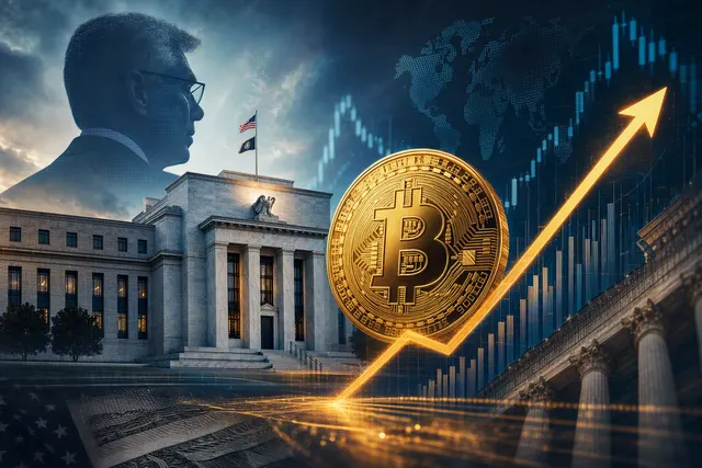 Illustration of Bitcoin reacting to Federal Reserve policy and market yields