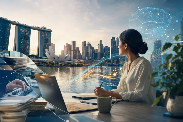 Illustrative image representing AI-assisted finance operations for small businesses