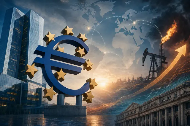 Illustration representing the European Central Bank interest-rate outlook and inflation pressure
