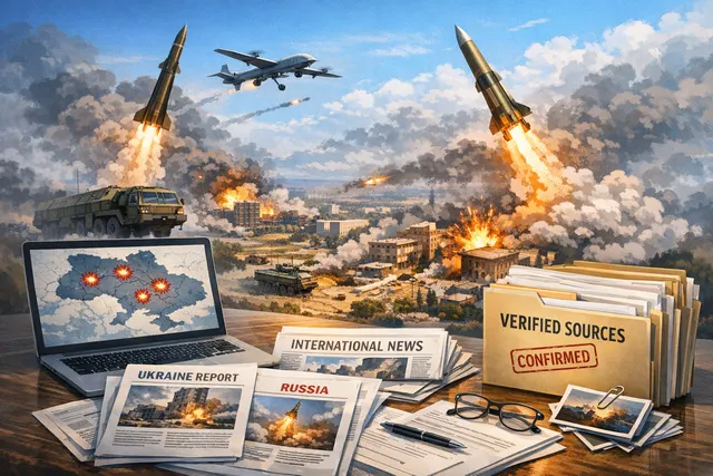 AI-generated image representing the Russia-Ukraine war aerial strikes on June 17-18, 2026