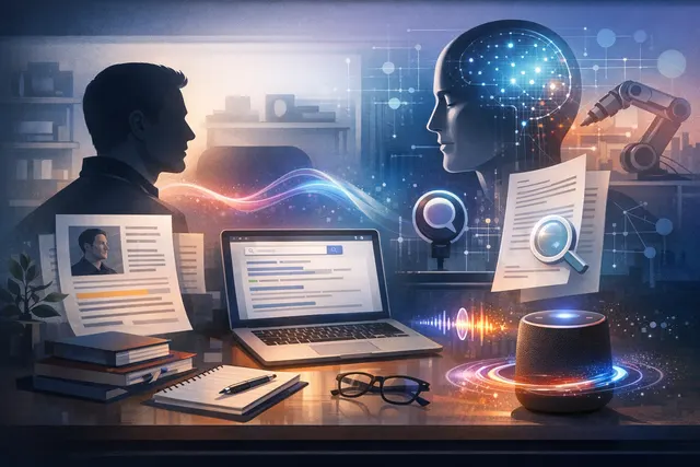 Abstract illustration representing Apple's new Siri AI and the product-first philosophy of incoming CEO John Ternus