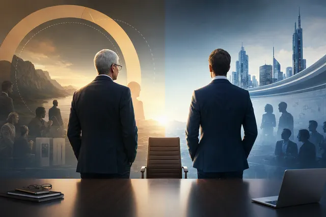 How is Apple structuring former CEO Tim Cook’s approximately $47 million fiscal 2027 compensation as executive chairman—compared with new CE