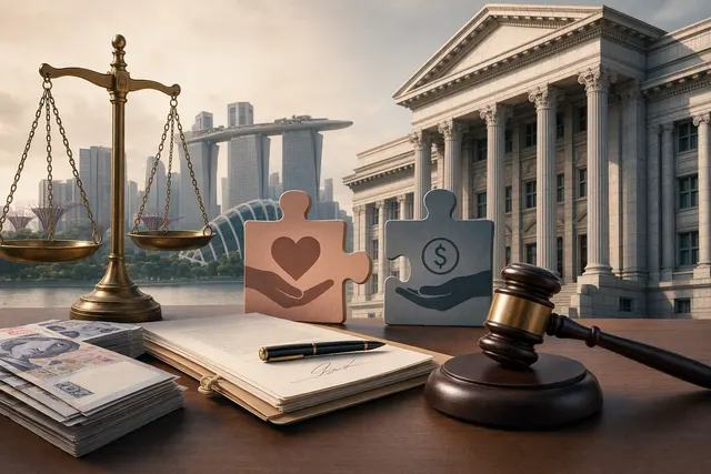 AI-generated editorial illustration for a report about a disputed loan between former partners