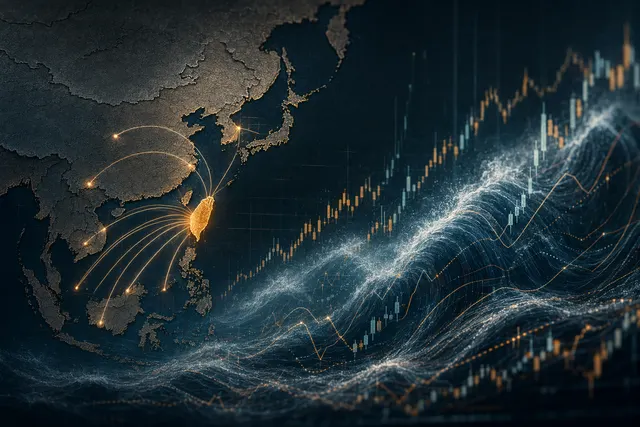 Editorial illustration of inflation volatility, oil shocks and a diversified investment portfolio