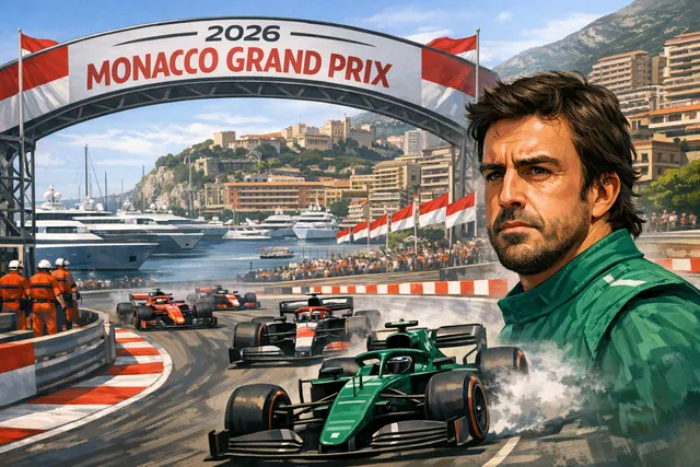 Kimi Antonelli leads the 2026 Monaco Grand Prix in his Mercedes, ahead of a chaotic race marked by Aston Martin's driveability crisis