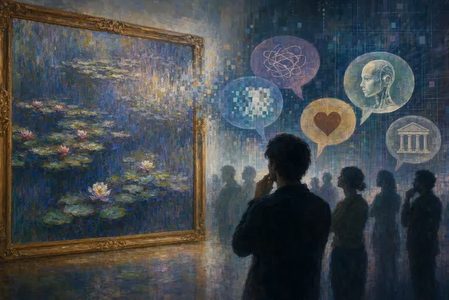 Claude Monet Water Lilies painting used in viral AI labeling experiment