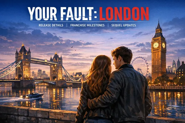 Asha Banks and Matthew Broome as Noah and Nick in Your Fault: London, premiering June 17 on Prime Video