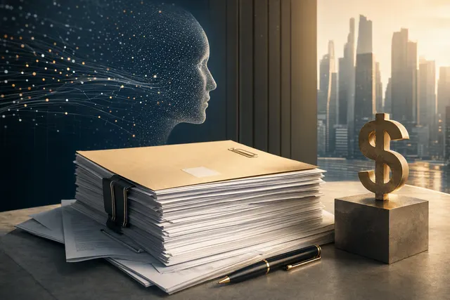 Editorial illustration representing Anthropic’s potential IPO, AI safety governance, and semiconductor investment