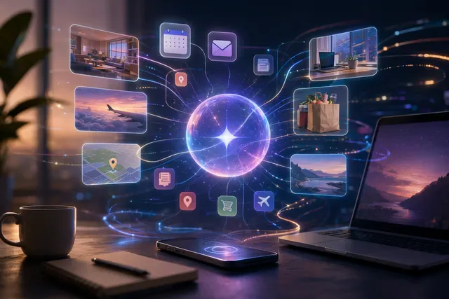 Concept illustration of Google Gemini Spark, an always‑on AI agent working across cloud apps