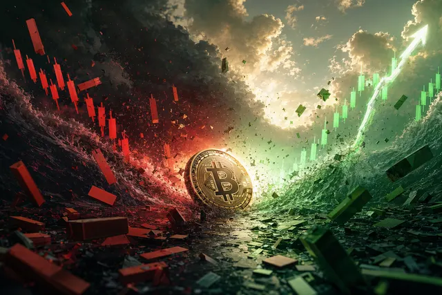 Bitcoin derivatives market volatility with liquidation cascades around $77K–$80K levels