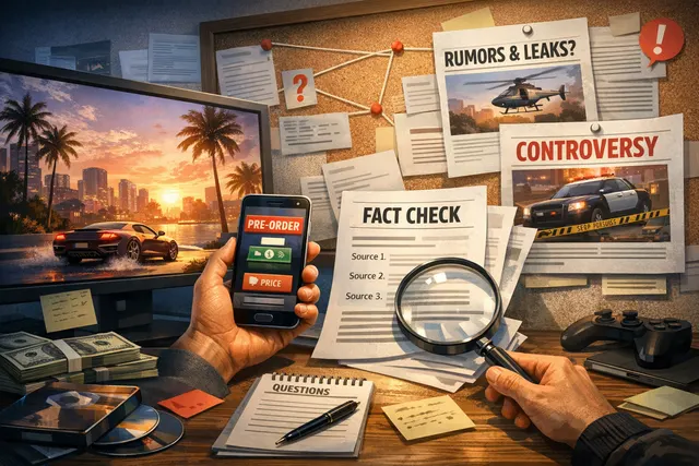 Grand Theft Auto VI art featuring the game's logo and Vice City skyline at sunset, representing the pre-order launch and editions controversy
