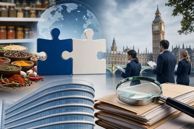 Illustration representing the UK CMA review of the proposed McCormick and Unilever Foods combination