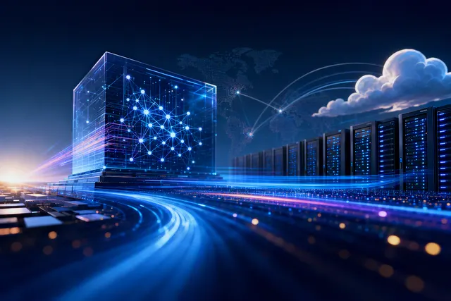 Editorial illustration representing Zhipu GLM-5.3-FlashX high-speed AI inference