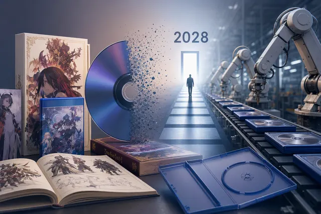 How is Sony’s reported plan to stop manufacturing physical PlayStation game discs starting in 2028 affecting Nippon Ichi Software and NIS Am