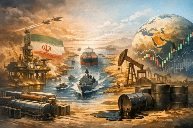 How has the six month U.S. Israeli war with Iran and the resulting effective blockade of the Strait of Hormuz transformed global oil market