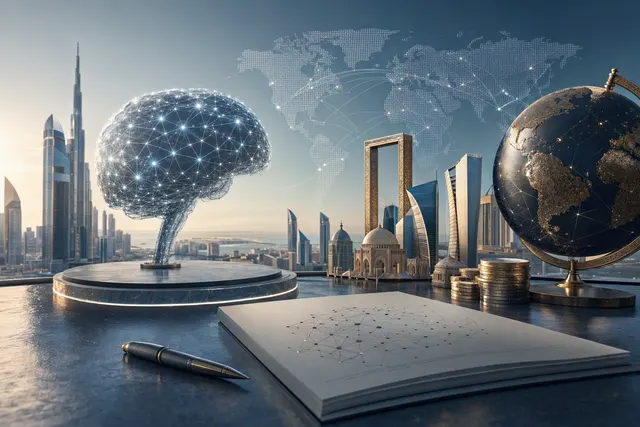 Editorial illustration representing OpenAI’s proposed funding round and reported valuation