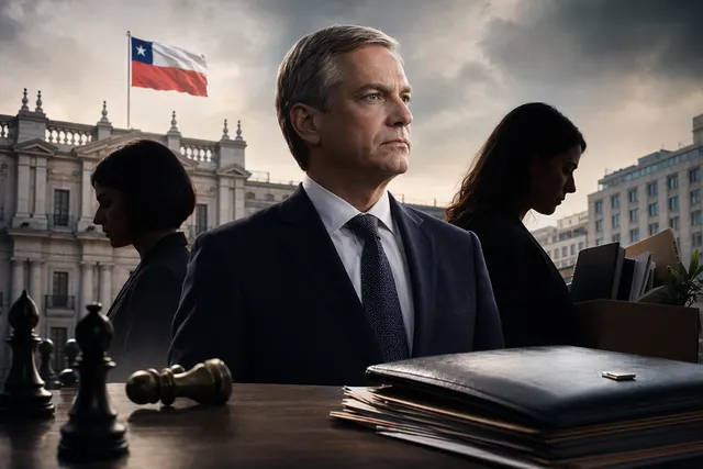 Illustration of Chilean government cabinet reshuffle under President José Antonio Kast