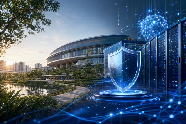 Illustration representing quantum-safe cybersecurity and cryptographic risk assessment