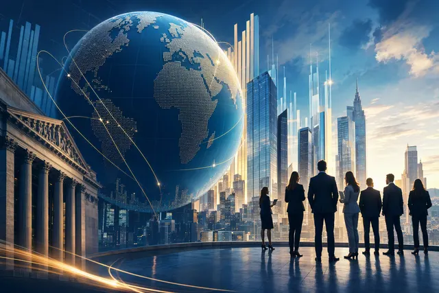 Editorial illustration of companies raising equity while investors weigh new share offerings against market risks